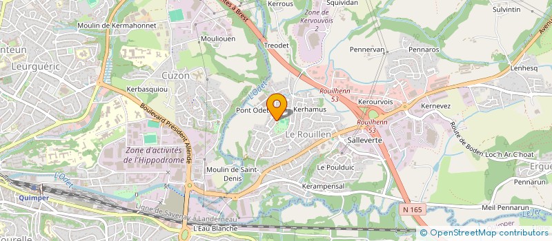 localisation de l'entreprise SCI LES MIMOSAS  ERGUE-GABERIC