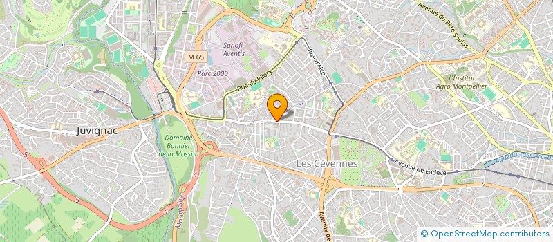 localisation de l'entreprise SCI LES MIMOSAS à MONTPELLIER