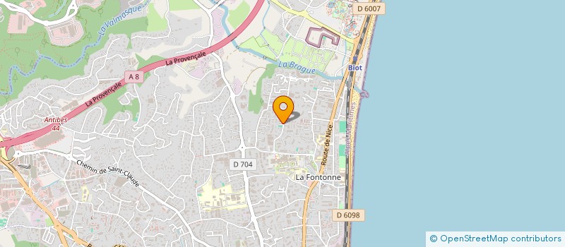 localisation de l'entreprise SCI LES MIMOSAS à ANTIBES