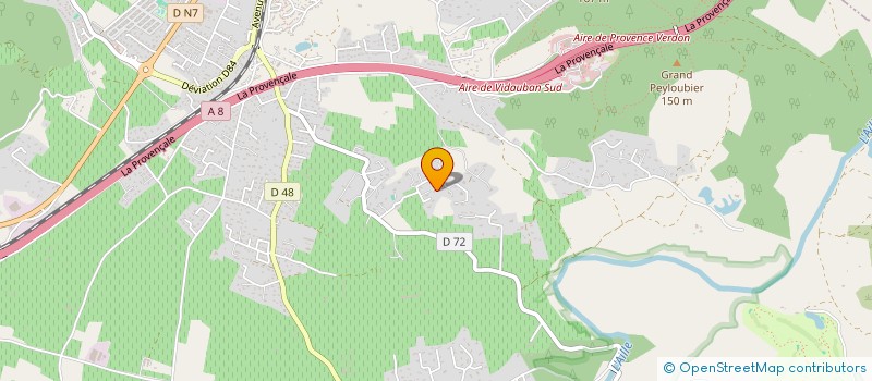 localisation de l'entreprise SCI LES MIMOSAS à VIDAUBAN
