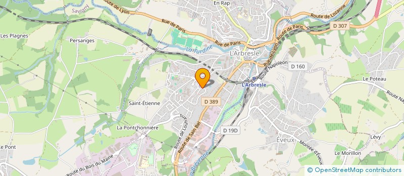 localisation de l'entreprise SCI LES MIMOSAS  L'ARBRESLE