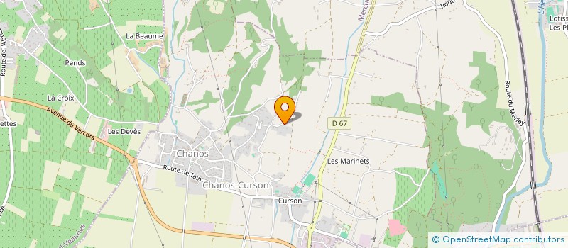 localisation de l'entreprise SCI LES MIMOSAS  CHANOS-CURSON