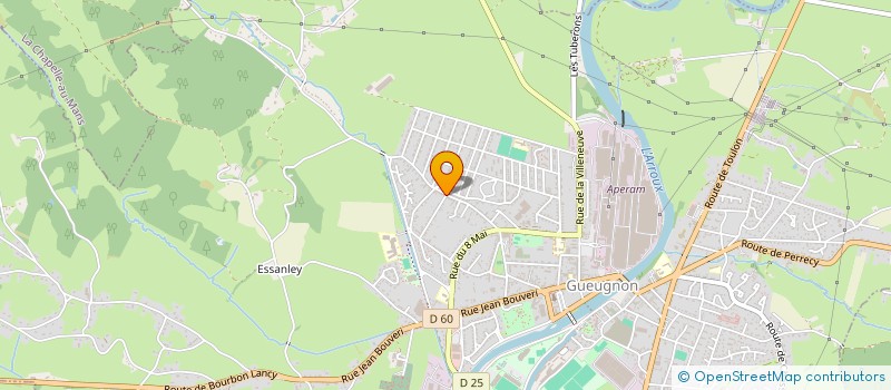 localisation de l'entreprise SCI LES MIMOSAS  GUEUGNON