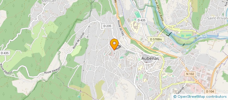 localisation de l'entreprise SCI LES MIMOSAS à AUBENAS