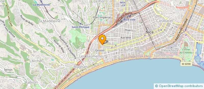 localisation de l'entreprise SCI LES MIMOSAS à NICE