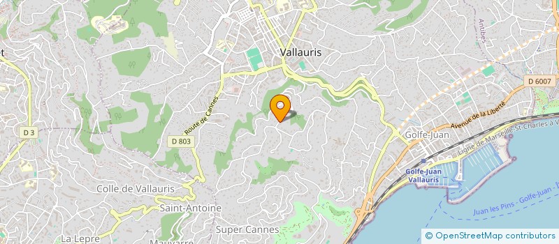 localisation de l'entreprise SCI LES MIMOSAS à VALLAURIS