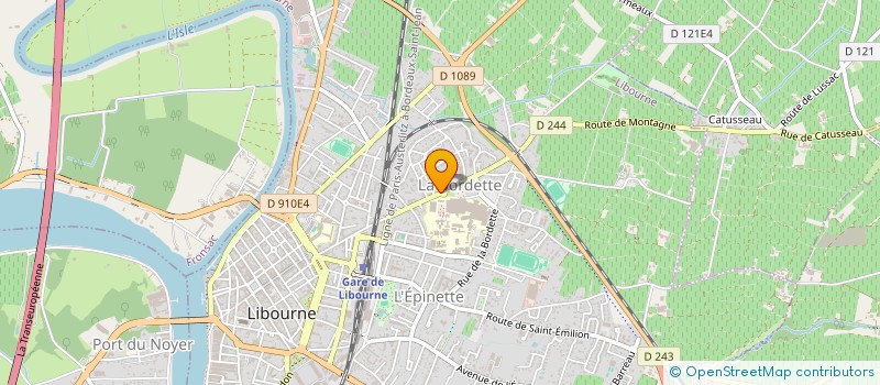 localisation de l'entreprise SCI LES MIMOSAS  LIBOURNE