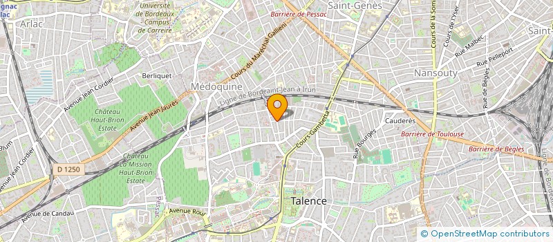 localisation de l'entreprise SCI LES MIMOSAS  TALENCE