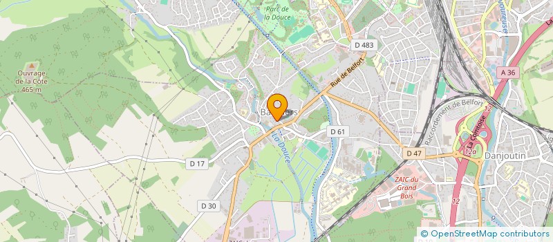 localisation de l'entreprise SCI LES MIMOSAS à BAVILLIERS