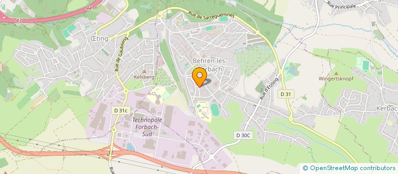 localisation de l'entreprise SCI LES MIMOSAS  BEHREN-LES-FORBACH