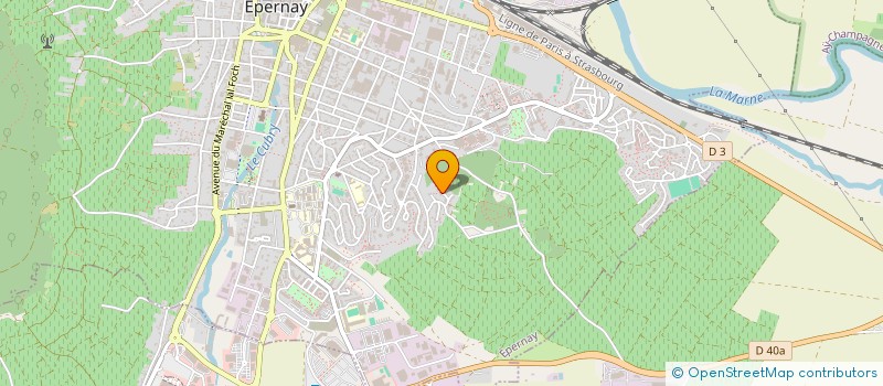 localisation de l'entreprise SCI LES MIMOSAS  EPERNAY