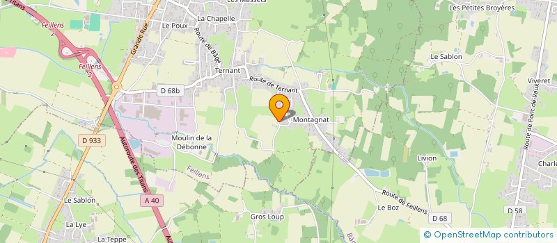 localisation de l'entreprise SCI LES MIMOSAS  FEILLENS