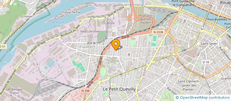 localisation de l'entreprise SCI LES MIMOSAS à LE PETIT-QUEVILLY