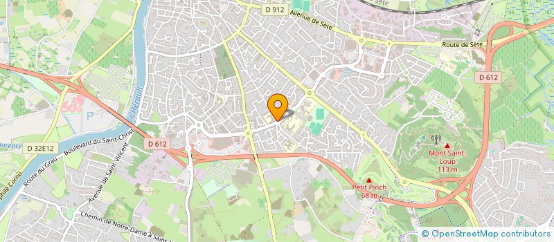 localisation de l'entreprise SCI LES MIMOSAS  AGDE