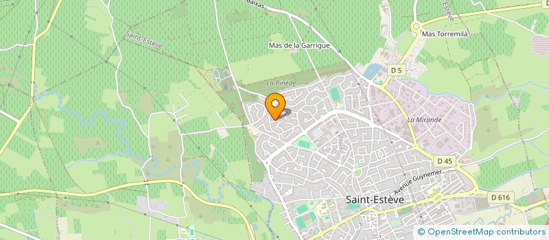 localisation de l'entreprise SCI LES MIMOSAS  SAINT-ESTEVE