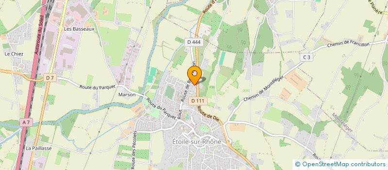 localisation de l'entreprise SCI LES MIMOSAS  MONTOISON