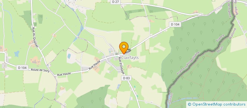 localisation de l'entreprise SCI LES MIMOSAS  CLAIRFAYTS