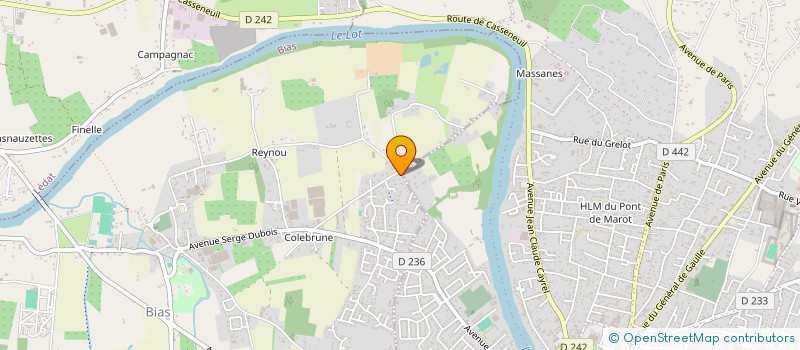 localisation de l'entreprise SCI LES MIMOSAS  BIAS