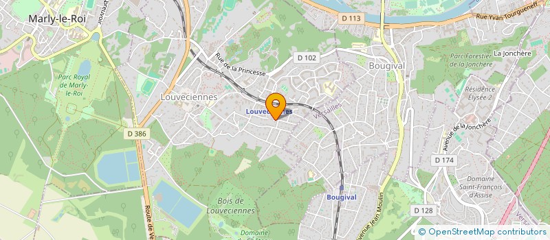 localisation de l'entreprise SCI LES MIMOSAS GAOU BENAT  LOUVECIENNES