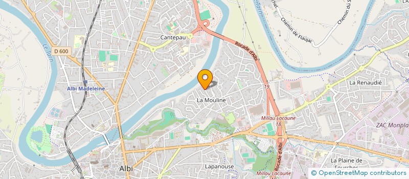 localisation de l'entreprise SCI LES MINES DU PRESENT à ALBI