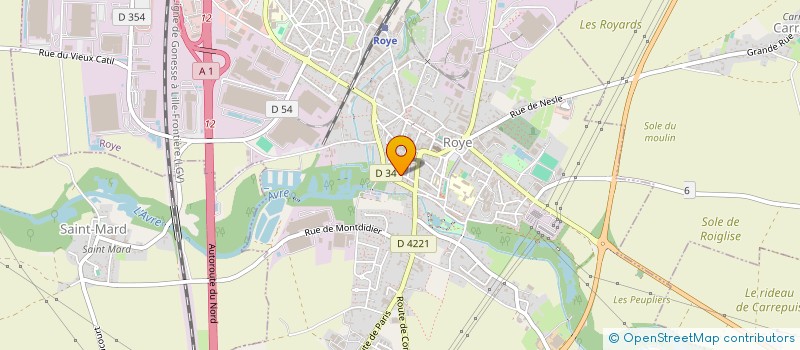localisation de l'entreprise SCI LES MINIMES à ROYE