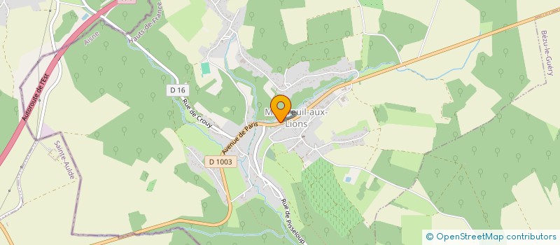 localisation de l'entreprise SCI LES MINIMES  MONTREUIL-AUX-LIONS