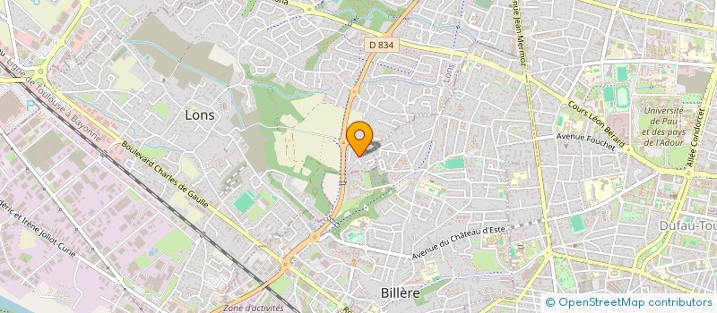 localisation de l'entreprise SCI LES MIRABELLES à LONS