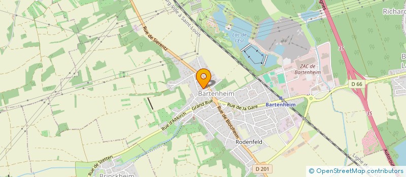 localisation de l'entreprise SCI LES MIRABELLES  BARTENHEIM