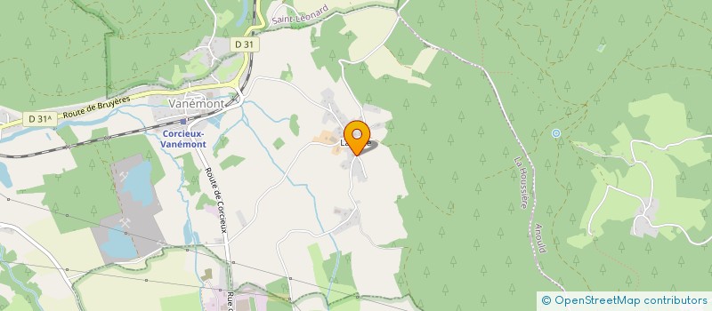 localisation de l'entreprise SCI LES MIRABELLES  LA HOUSSIERE