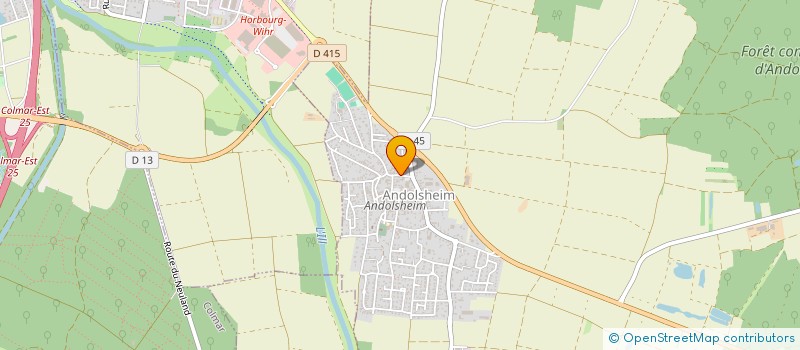 localisation de l'entreprise SCI LES MIRABELLIERS  ANDOLSHEIM