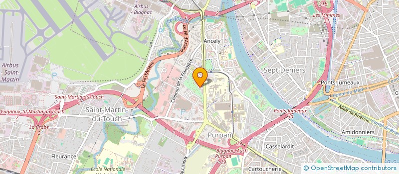 localisation de l'entreprise SCI LES MIRANDES  TOULOUSE