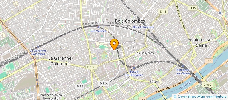 localisation de l'entreprise SCI LES MIRES à BOIS-COLOMBES