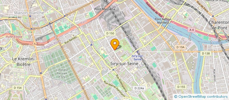 localisation de l'entreprise SCI LES MIROIRS à IVRY-SUR-SEINE