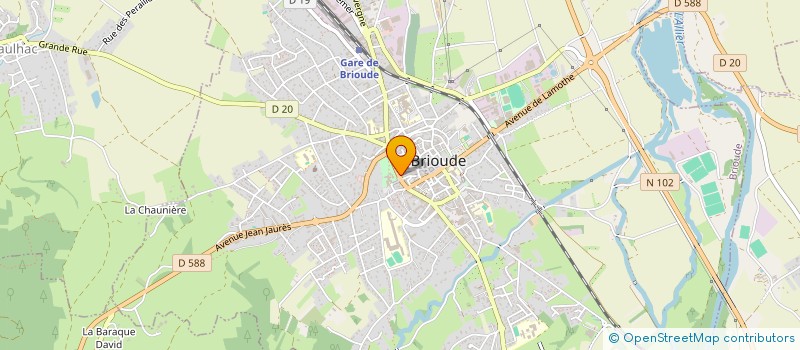 localisation de l'entreprise SCI LES MISERABLES  BRIOUDE