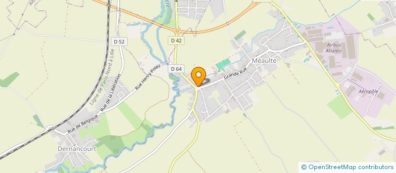 localisation de l'entreprise SCI LES MODENES  MEAULTE