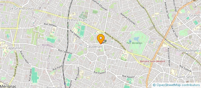 localisation de l'entreprise SCI LES MOINEAUX  BORDEAUX