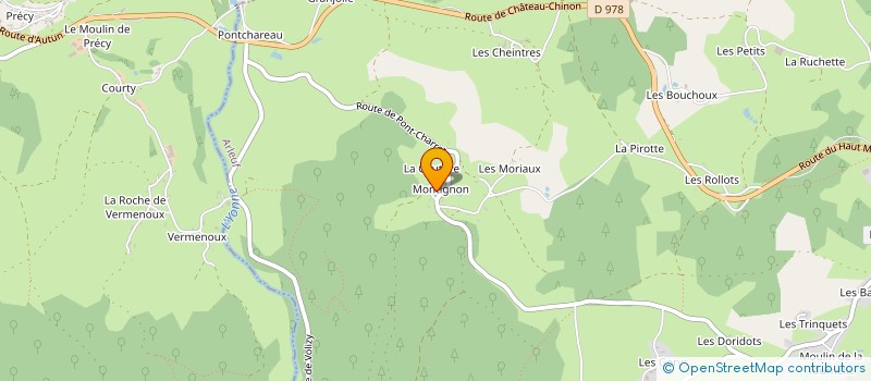 localisation de l'entreprise SCI LES MOIRIAUX à ARLEUF