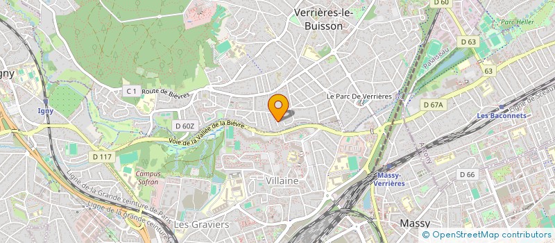 localisation de l'entreprise SCI LES MOISSONS à VERRIERES-LE-BUISSON
