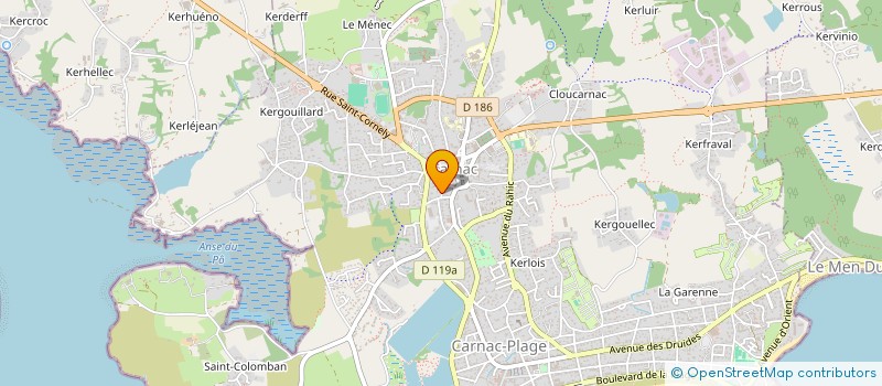 localisation de l'entreprise SCI LES MOLDUS  CARNAC