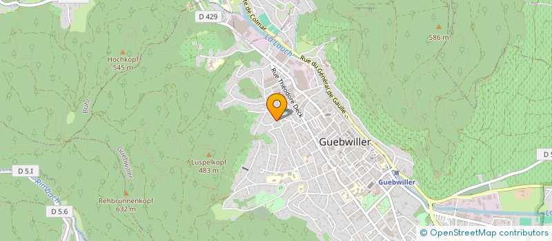 localisation de l'entreprise SCI LES MOLENES  GUEBWILLER