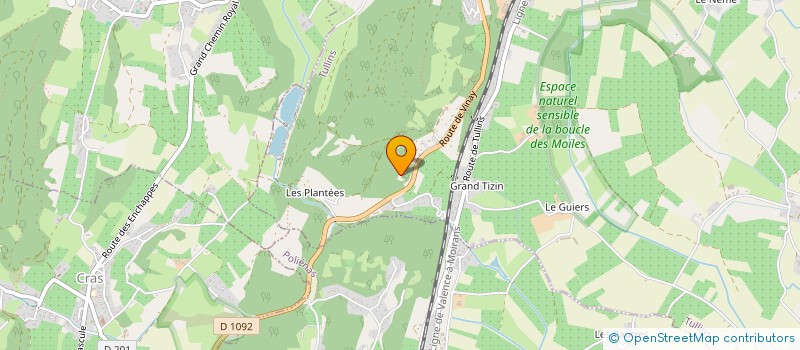 localisation de l'entreprise SCI LES MOLIERES  TULLINS