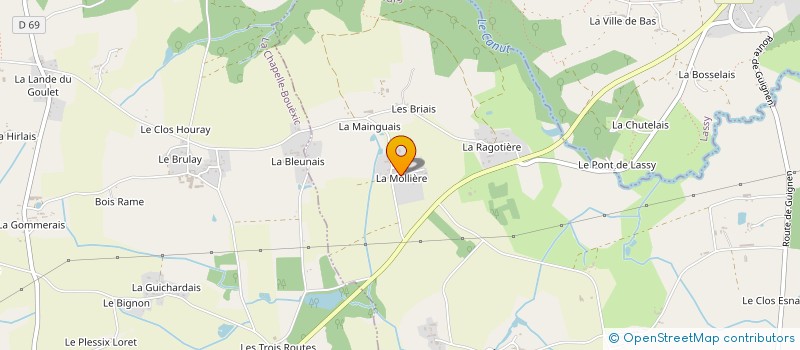 localisation de l'entreprise SCI LES MOLTERS  GUIGNEN