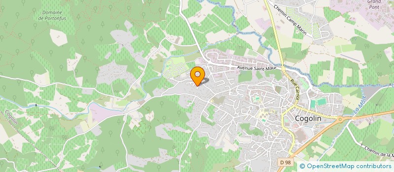 localisation de l'entreprise SCI LES MOMES  COGOLIN