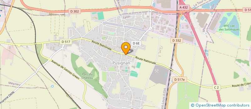 localisation de l'entreprise SCI LES MOMES  PUSIGNAN