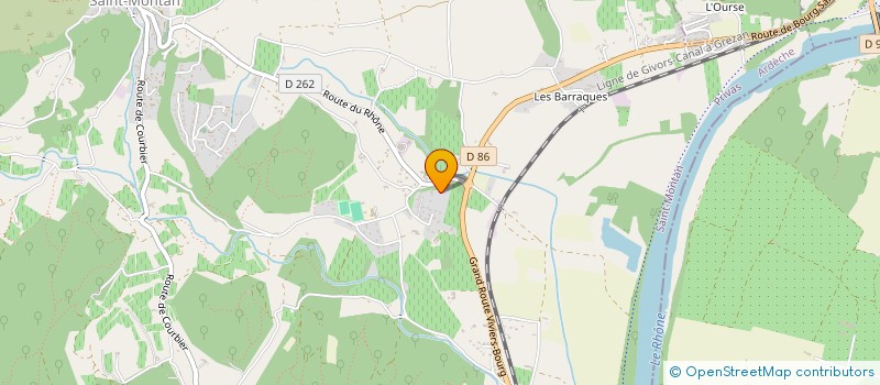 localisation de l'entreprise SCI LES MONACHES  SAINT-MONTAN