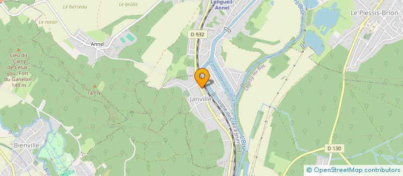 localisation de l'entreprise SCI LES MONGES  JANVILLE