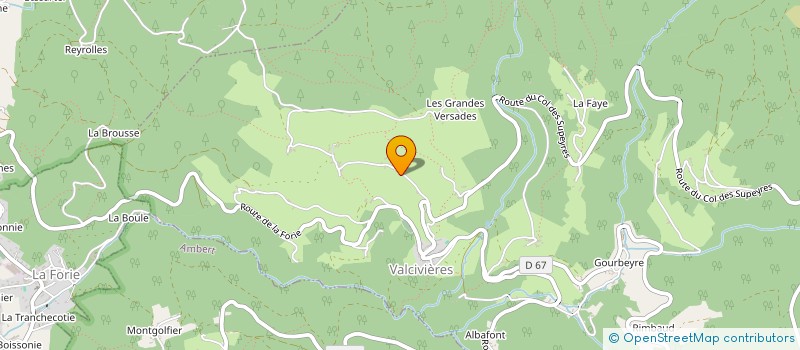 localisation de l'entreprise SCI LES MONTAGNES DU FOREZ  VALCIVIERES