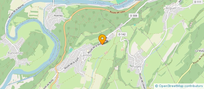 localisation de l'entreprise SCI LES MONTARDS  LARNOD