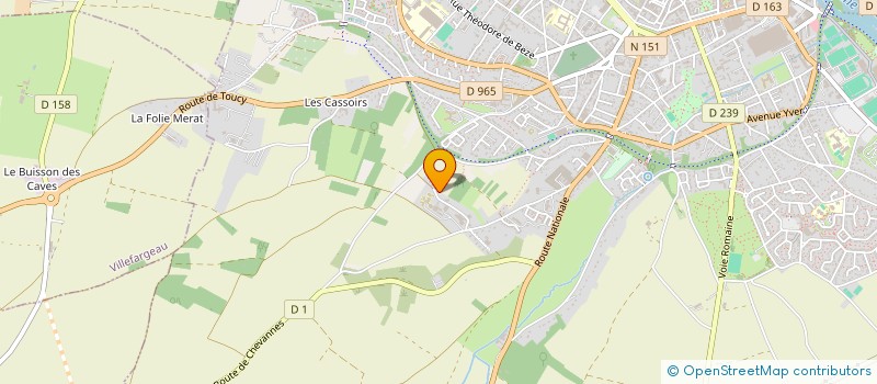localisation de l'entreprise SCI LES MONTBLANCS à AUXERRE