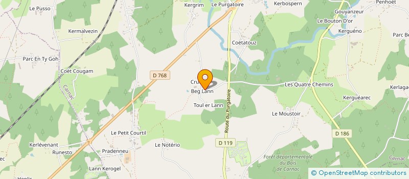 localisation de l'entreprise SCI LES MONTBROUSSOUS  CARNAC